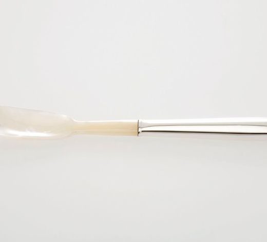 Kaviarschaufel langes Silberteil 14cm