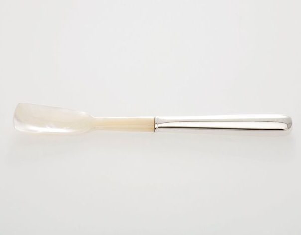 Kaviarschaufel langes Silberteil 14cm