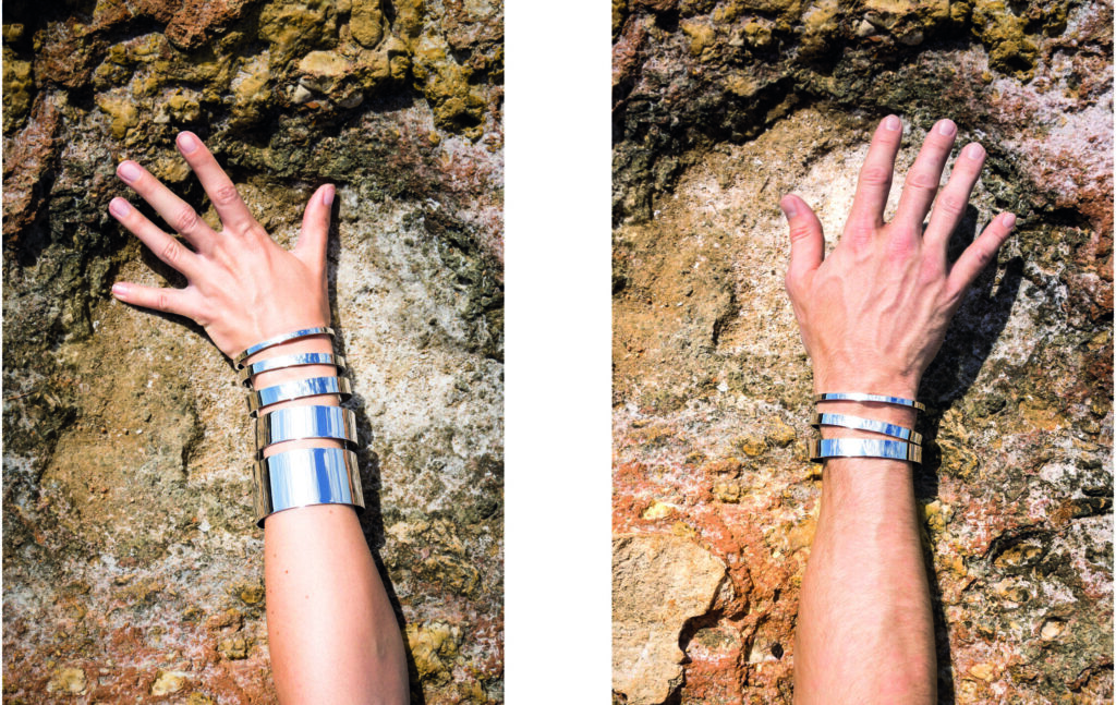 Silberschmuck 4 Armspange Unisex 925 Silber zeitlos