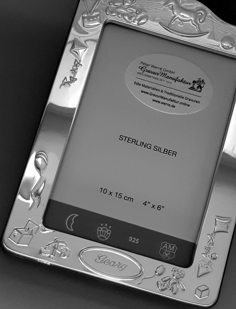 Kinder Bilderrahmen Spielzeug 925 Silber