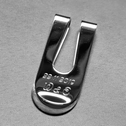 Geldscheinklammer 925 Silber mit Gravur Nr 3