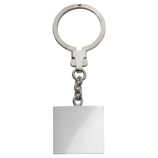 Schlüsselanhänger quadratisch 925 Silber