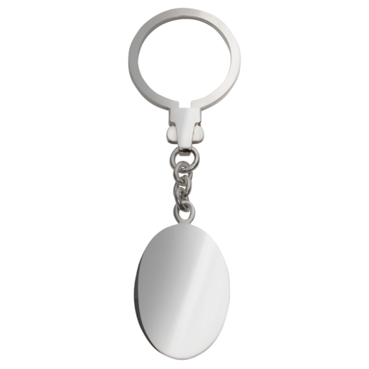 Schlüsselkette 925 Silber oval