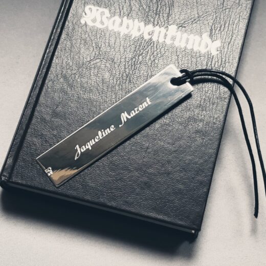 Lesezeichen 925 Silber Frankreich mit Gravuren