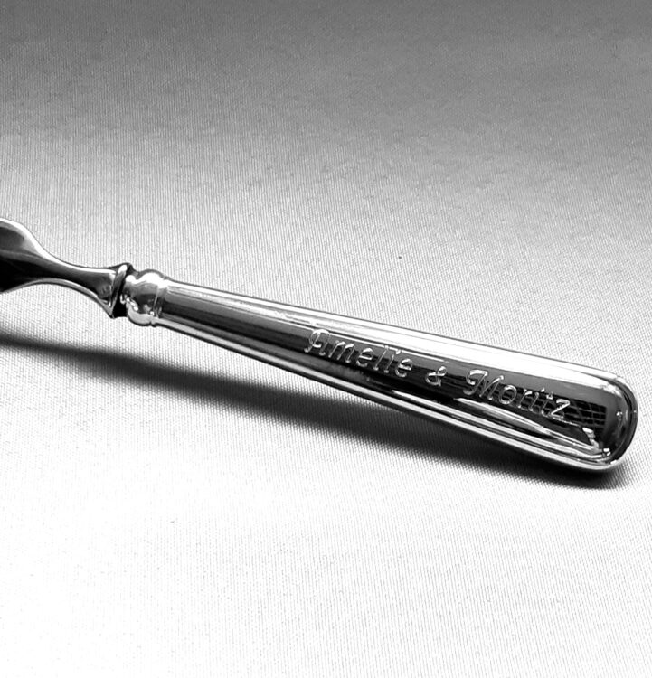 Brieföffner 925 Silber Gravur zur Hochzeit 1 Brieföffner 925 Silber Gravur zur Hochzeit