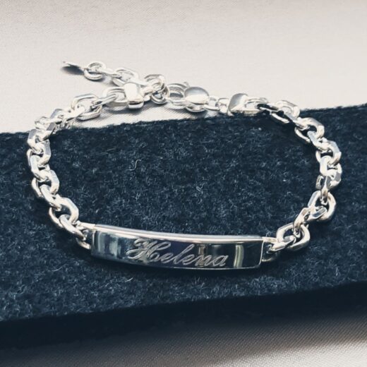 ID Armband Silber mit Gravur