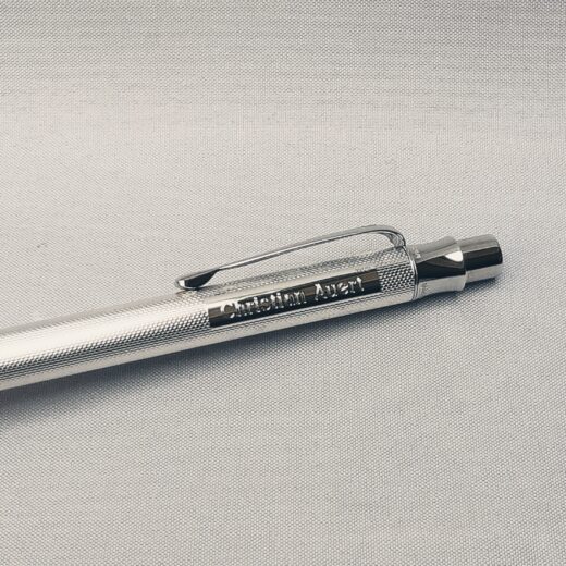 Kugelschreiber Korn Dekor 925 Silber mit Gravur