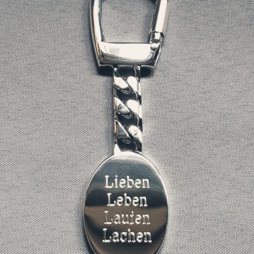 Schlüsselanhänger 925 Silber 10cm mit Gravur