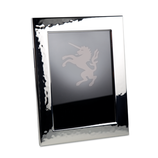Silber Bilderrahmen Hammerschlag
