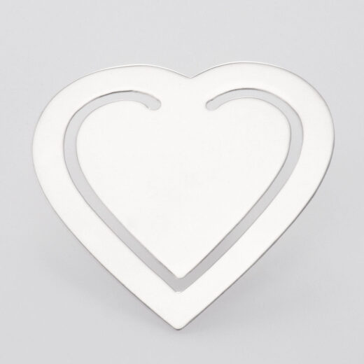 Lesezeichen Herz modern 925 Silber